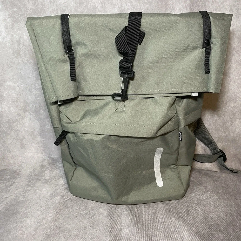 RETIRED IKEA DROMSAK Large Hiking Tote Duffle Laptop Backpack Olive Green